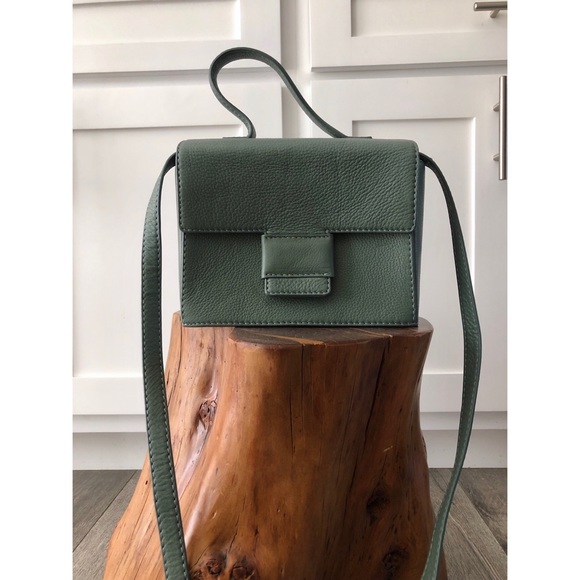 Perfect Steven Alan Teal Leather Box Bag - Picture 3 of 8